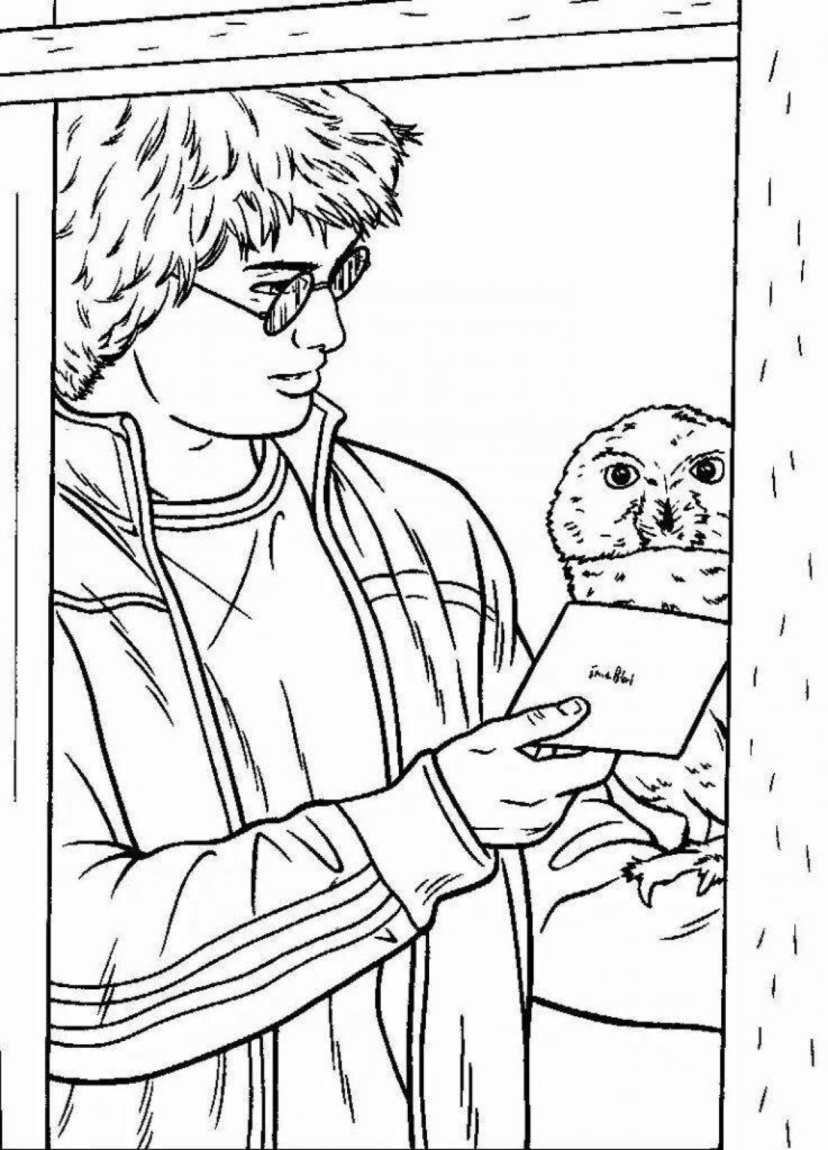 Glorious harry coloring page