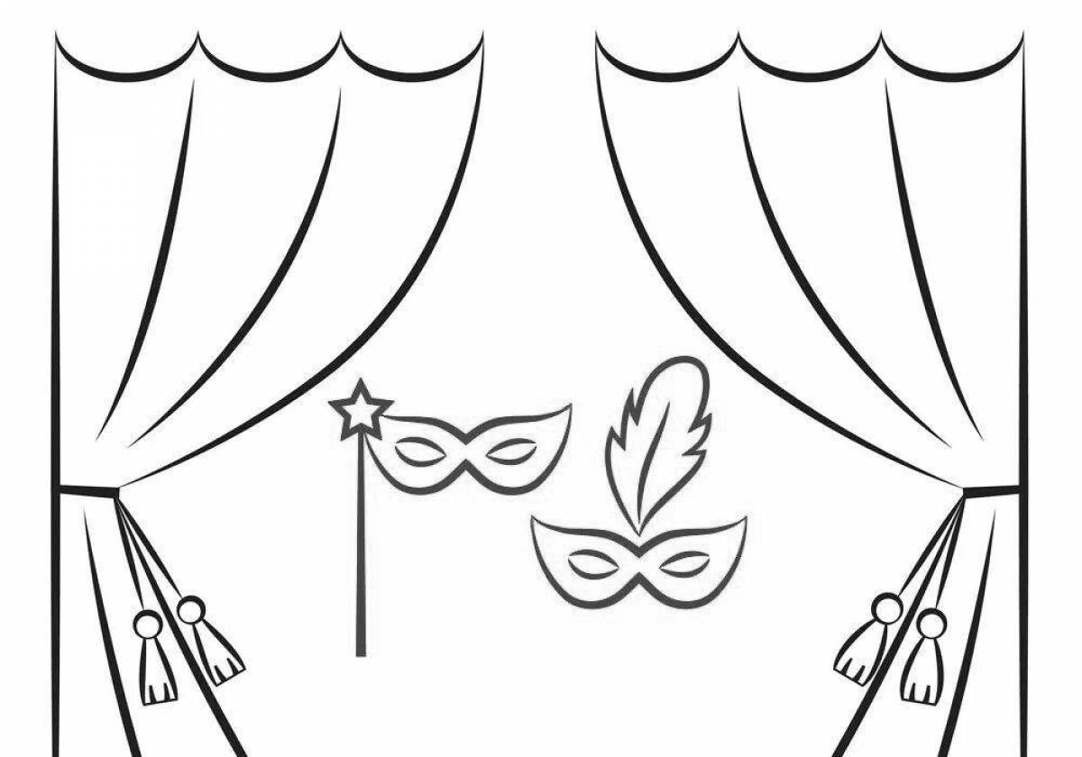 Fun backstage coloring