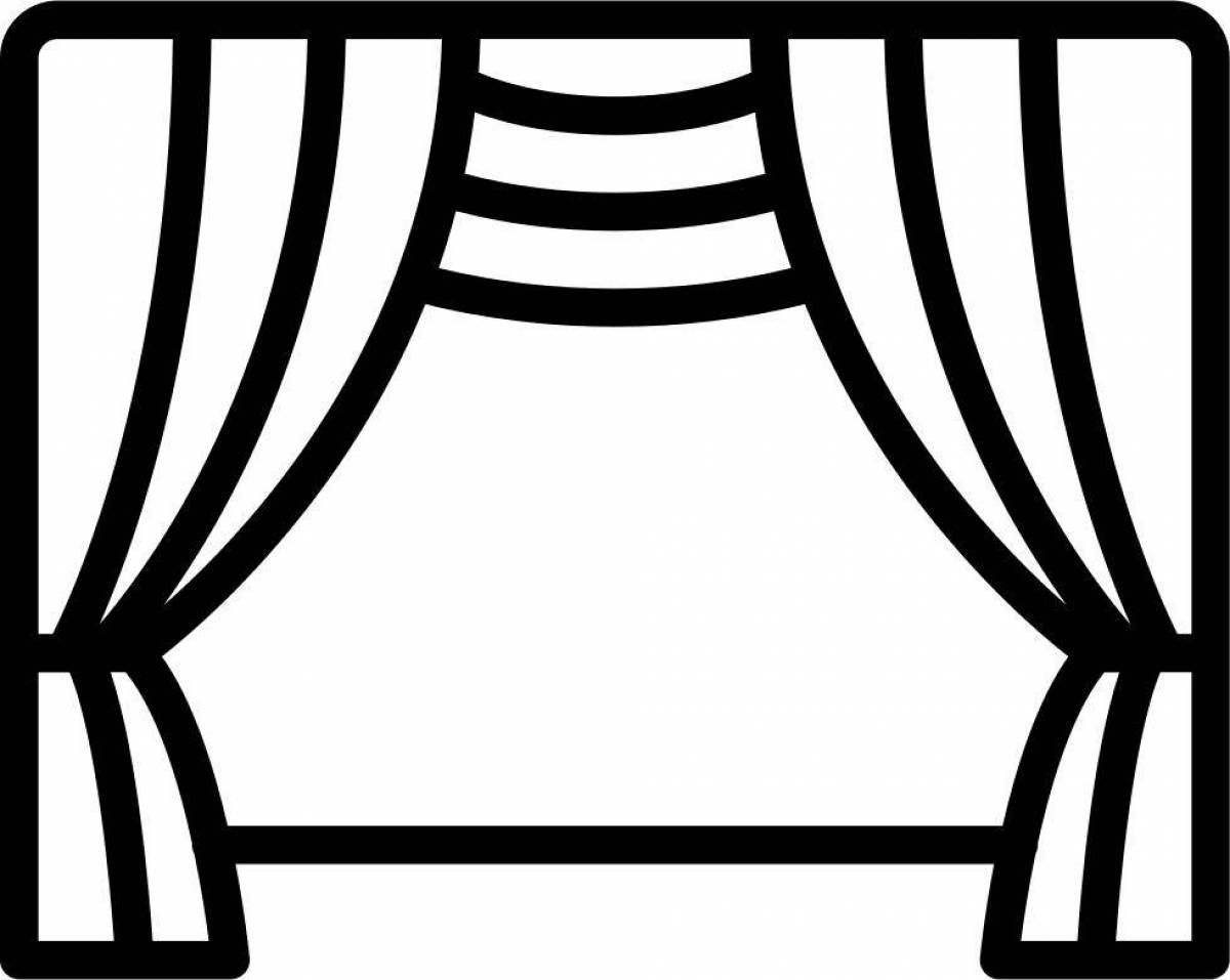 Quirky backstage coloring