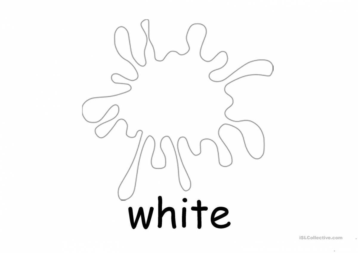 Attractive stain coloring page