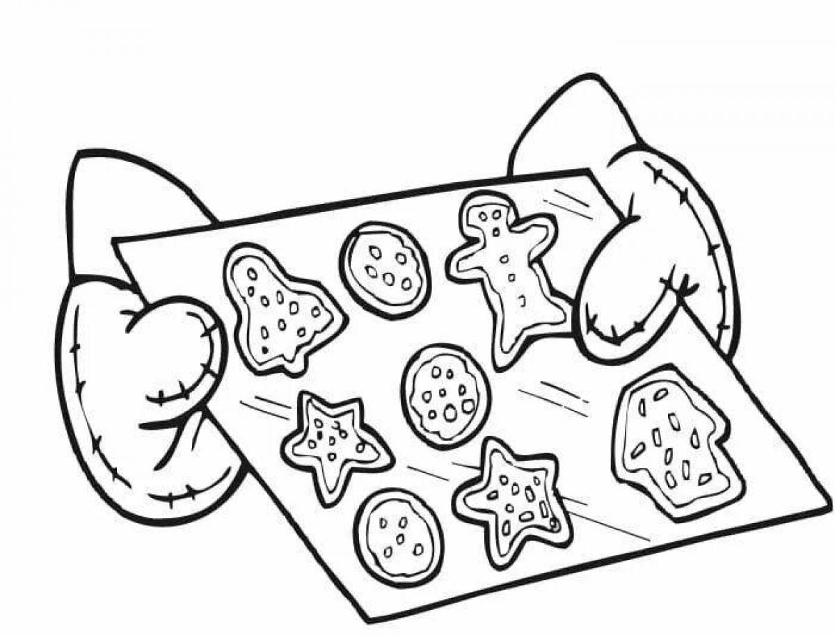 Juicy gingerbread coloring page