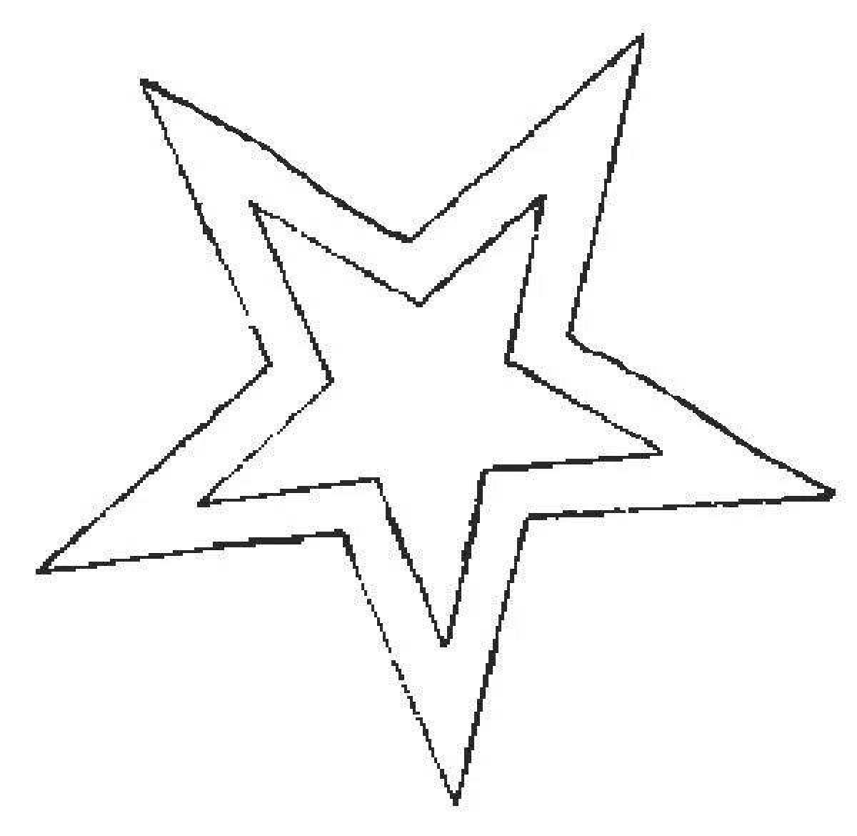 Coloring five-pointed star
