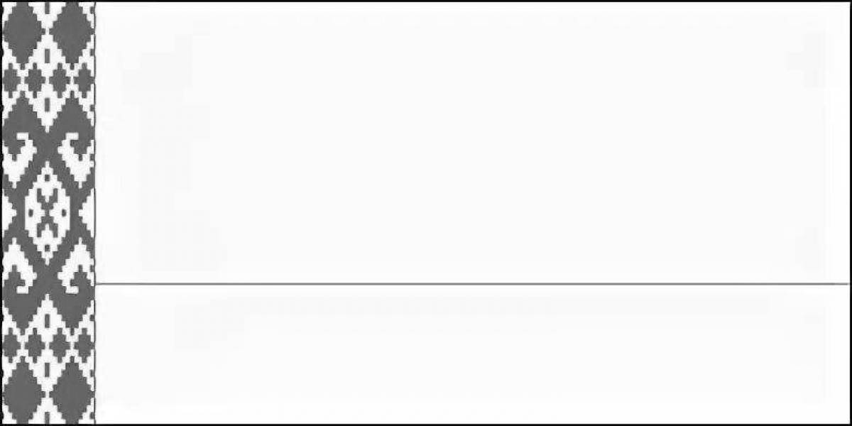 Colorfully decorated flag of belarus