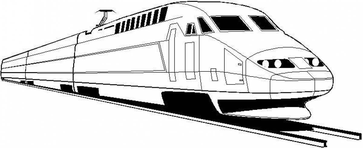 Картинки для раскраски поезда