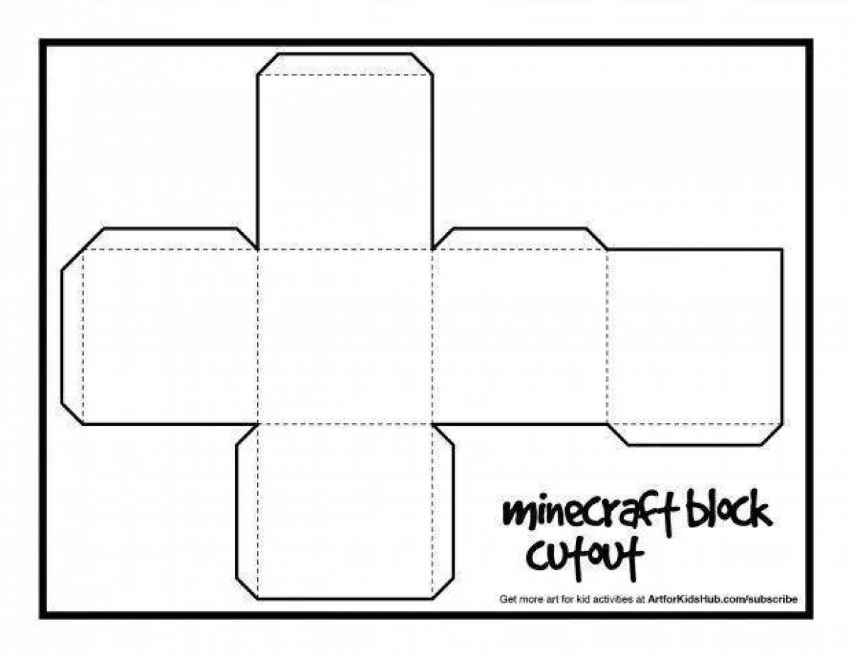 Развёртка майнкрафт блоки
