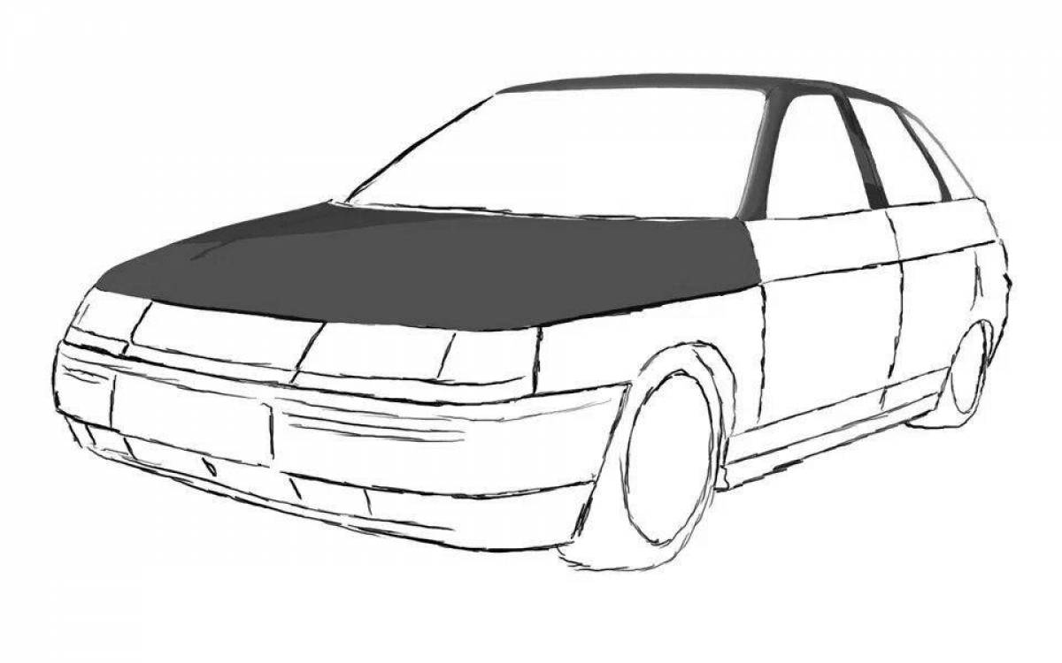 Нарисовать 12. ВАЗ 2110 спереди нарисованная. Рисунок ВАЗ 2112 сбоку. Нарисовать ВАЗ 2112 купе сбоку. Рисунок машины ВАЗ 2112.