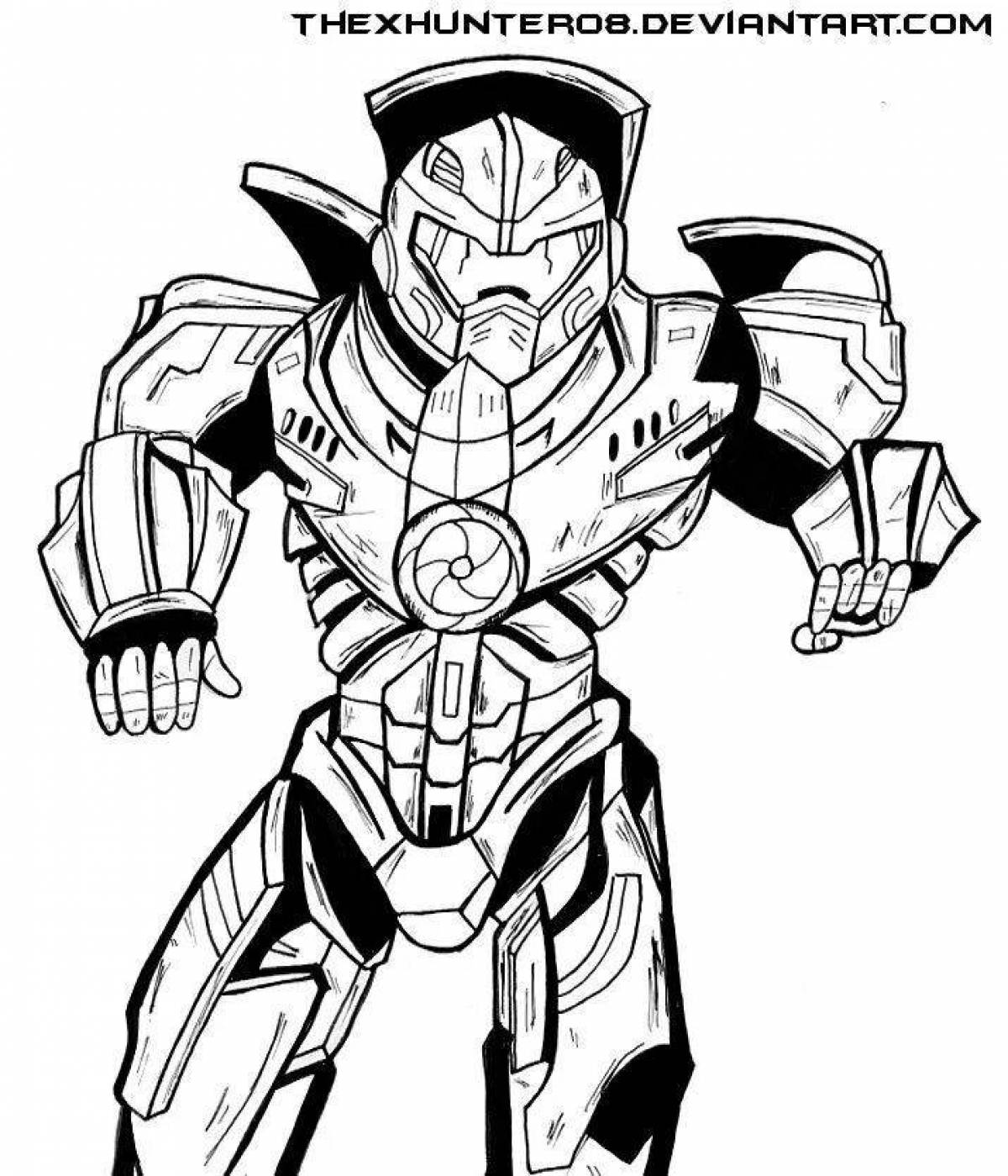 Colorful Pacific Rim Coloring Page