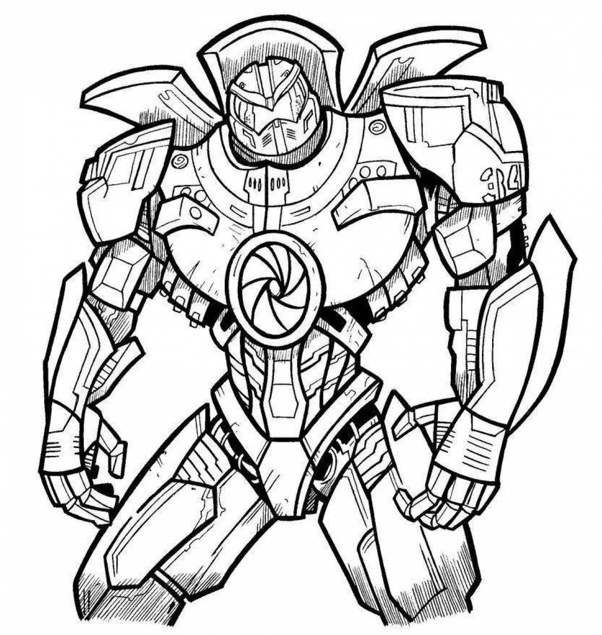 Glorious pacific rim coloring page
