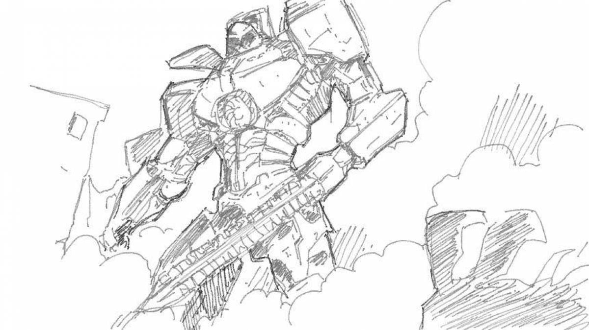 Radiant Pacific Rim coloring page
