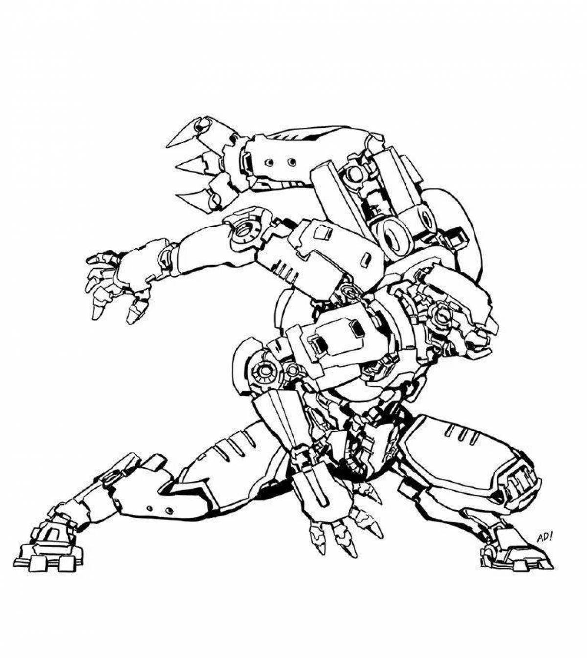 Fascinating pacific rim coloring page