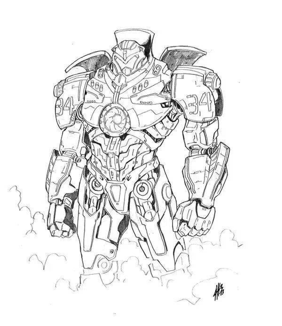 Pacific Rim Flawless Coloring Page