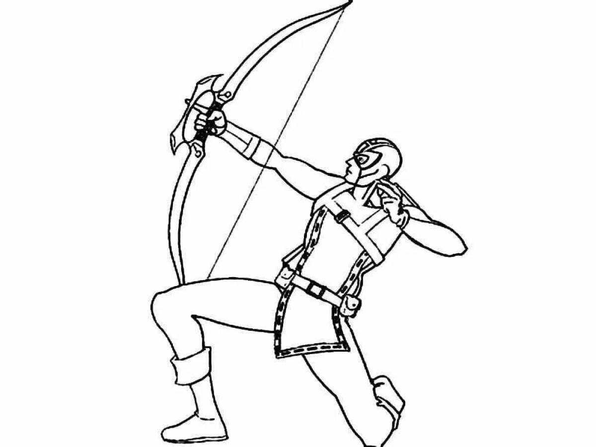 Fat eye coloring page