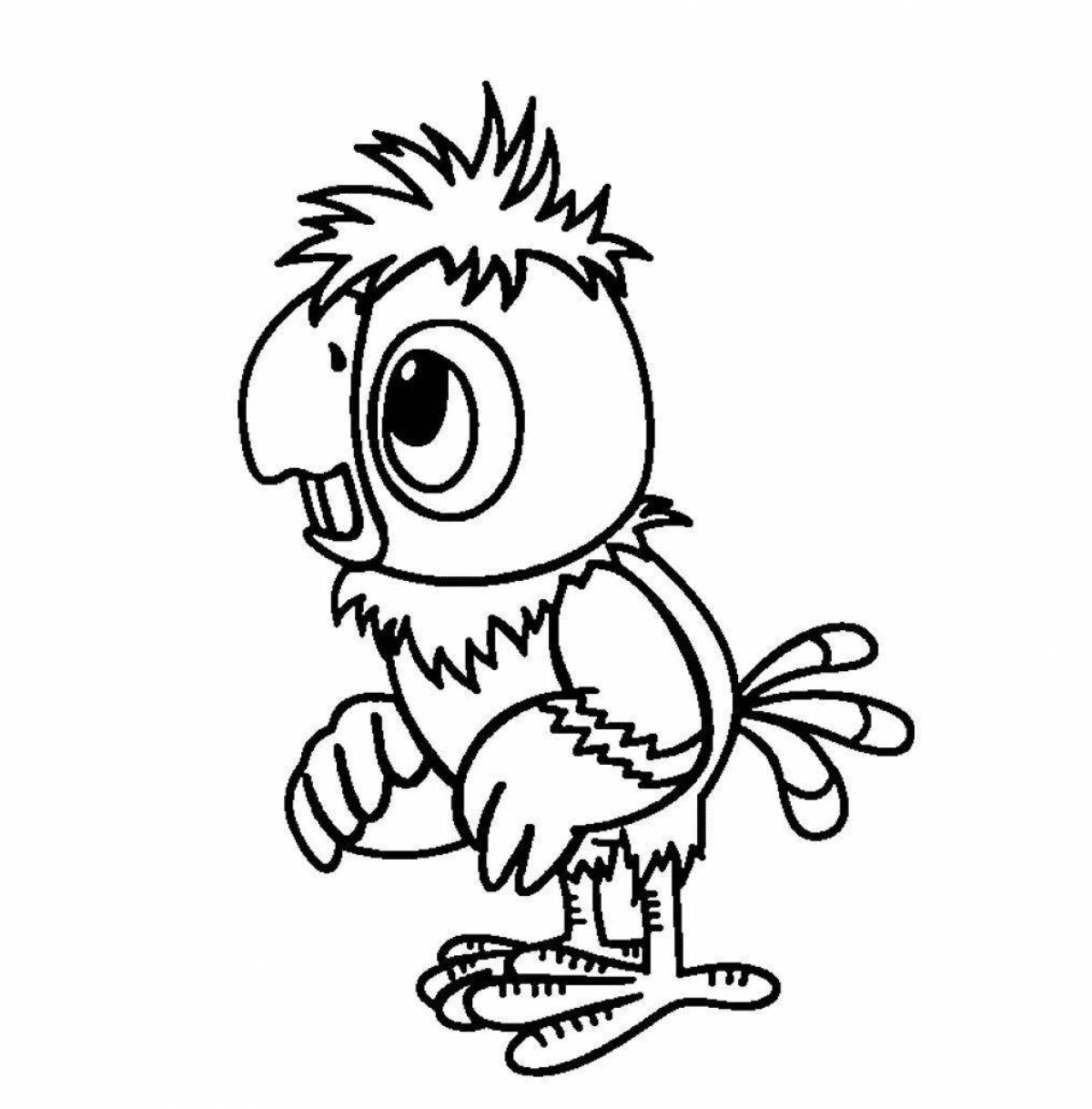 Exciting cartoon character coloring pages