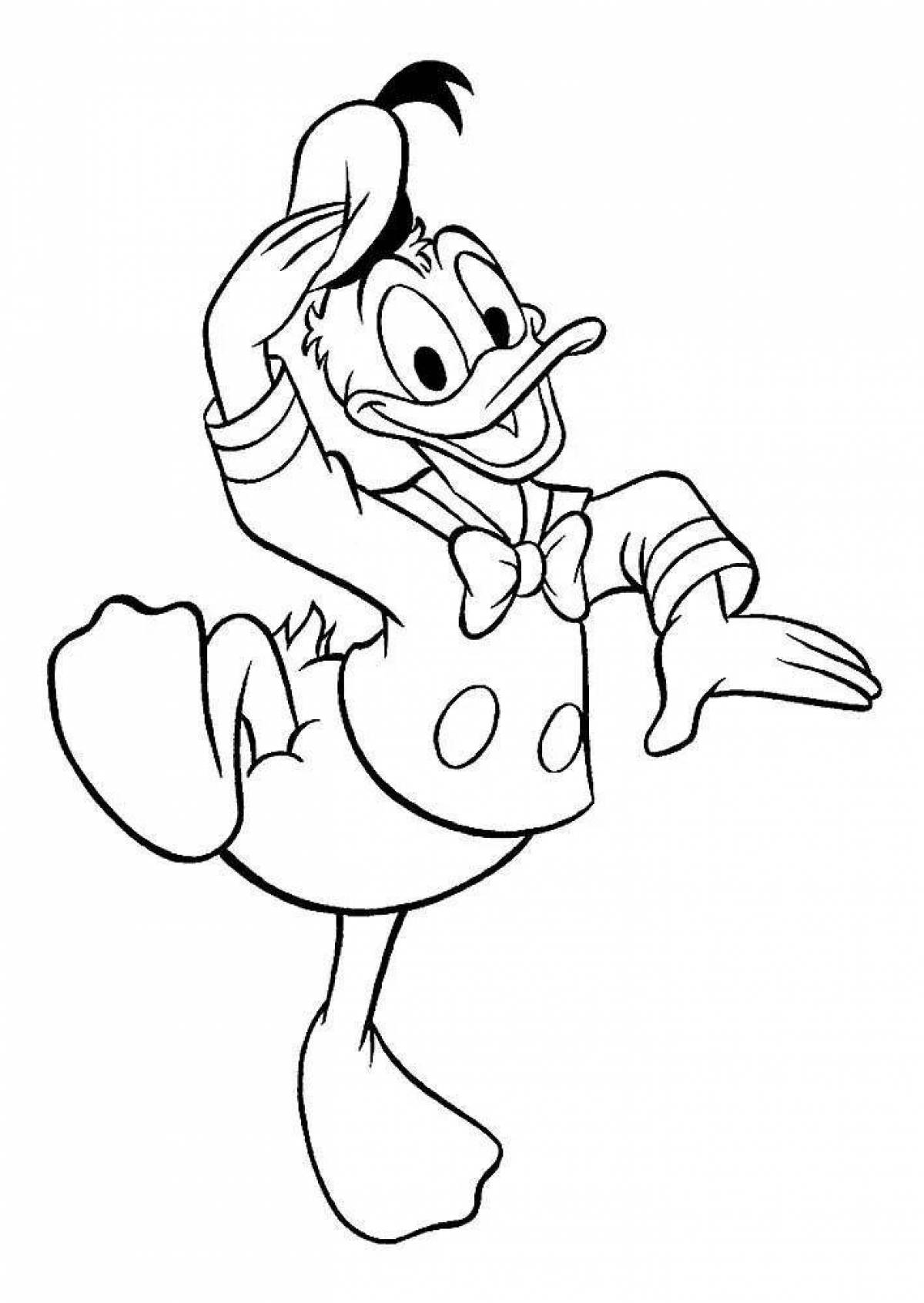 Glorious cartoon characters coloring page