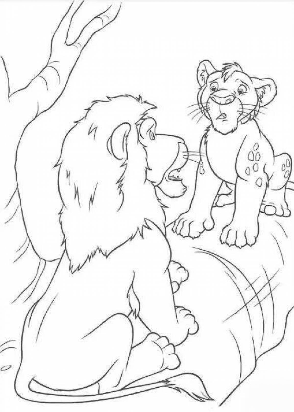 Playful big adventure coloring page