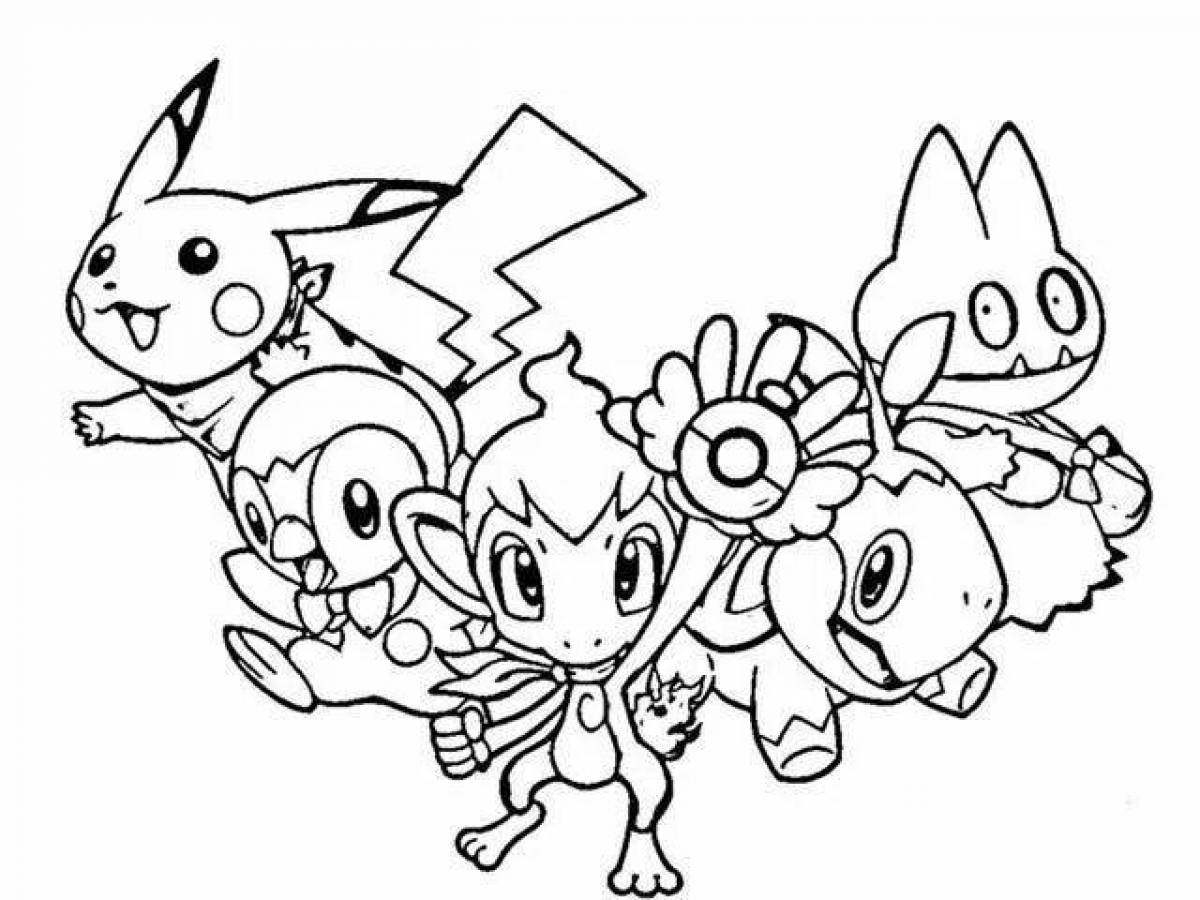 Charming coloring pokemon all