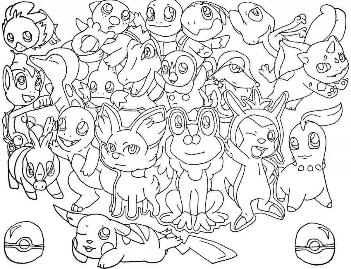 Unforgettable pokemon coloring all
