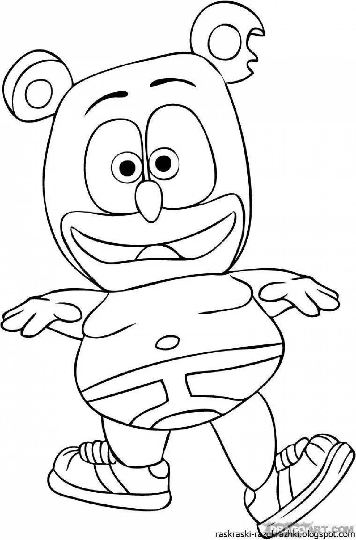 Humber the amazing bear coloring page