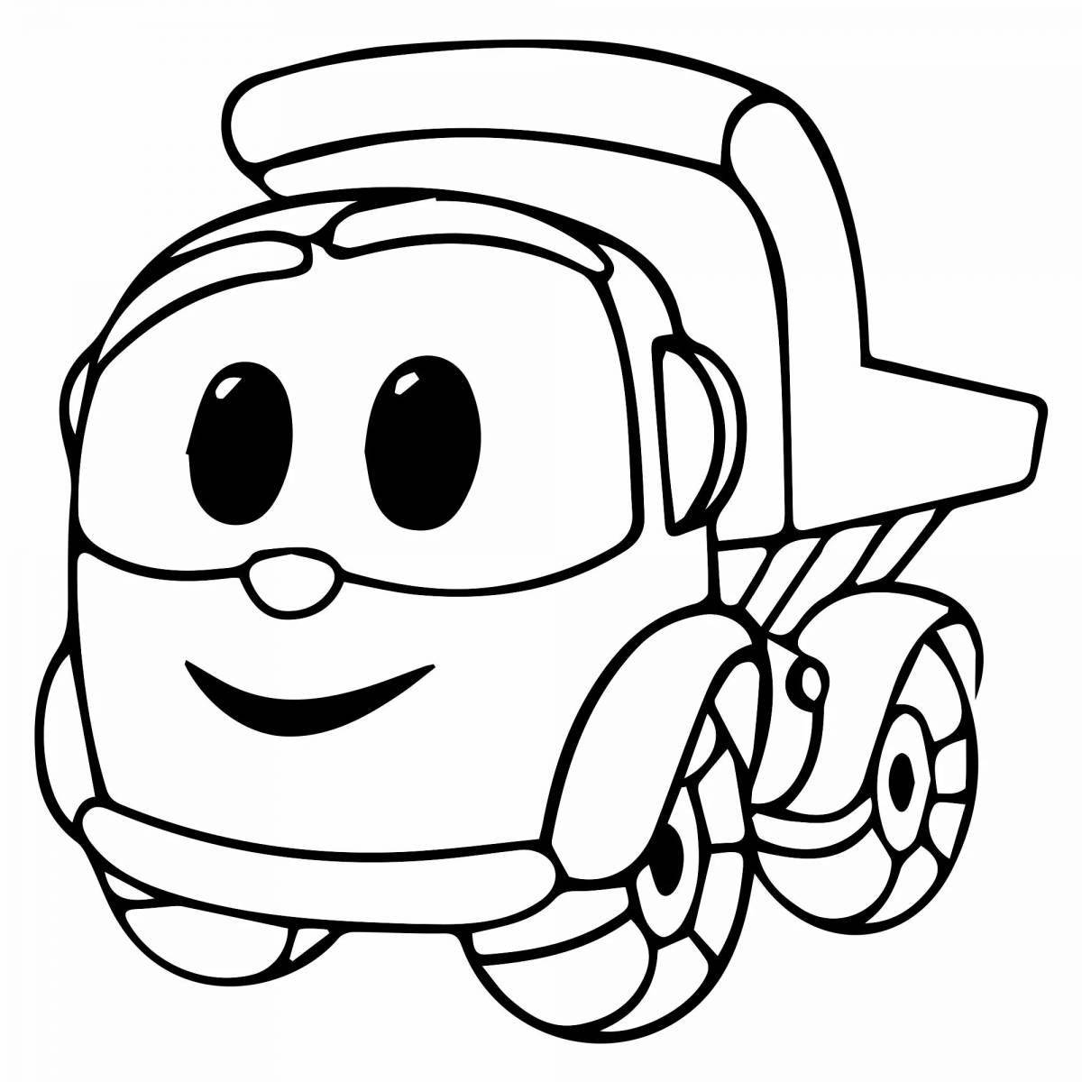Splendid lev truck coloring page