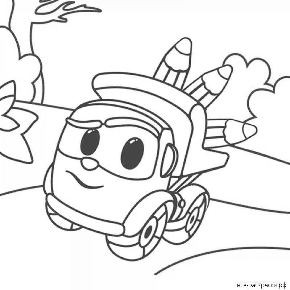 Majestic lev truck coloring page