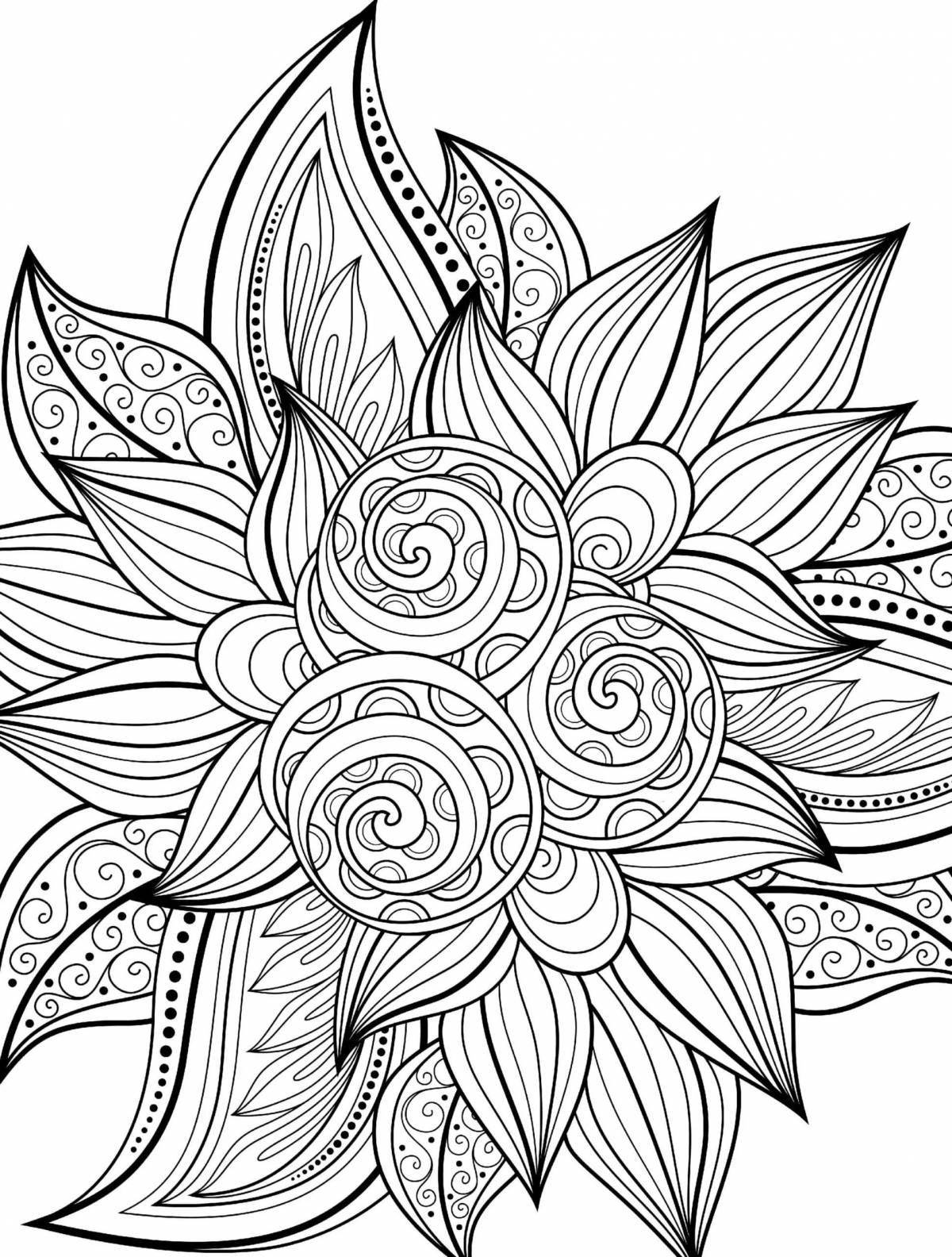 Animated coloring sheet