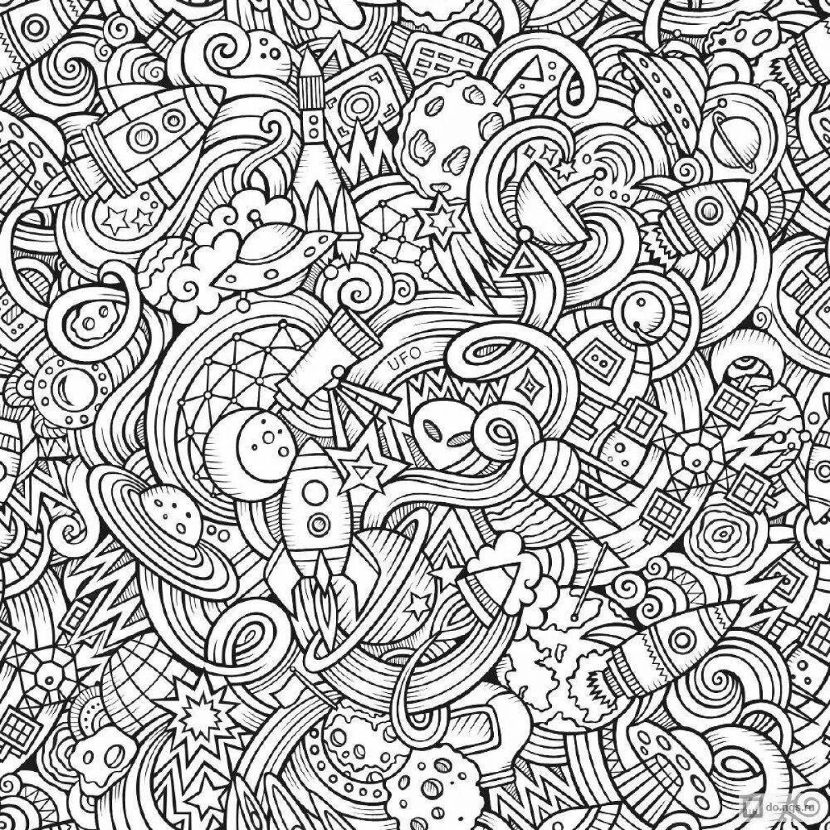 Attractive coloring sheet