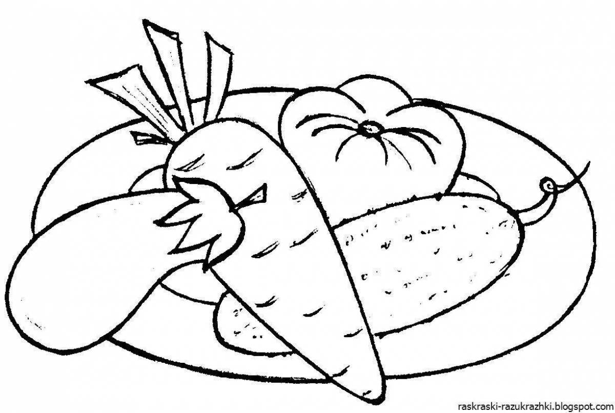 Coloring page delightful tasty and point