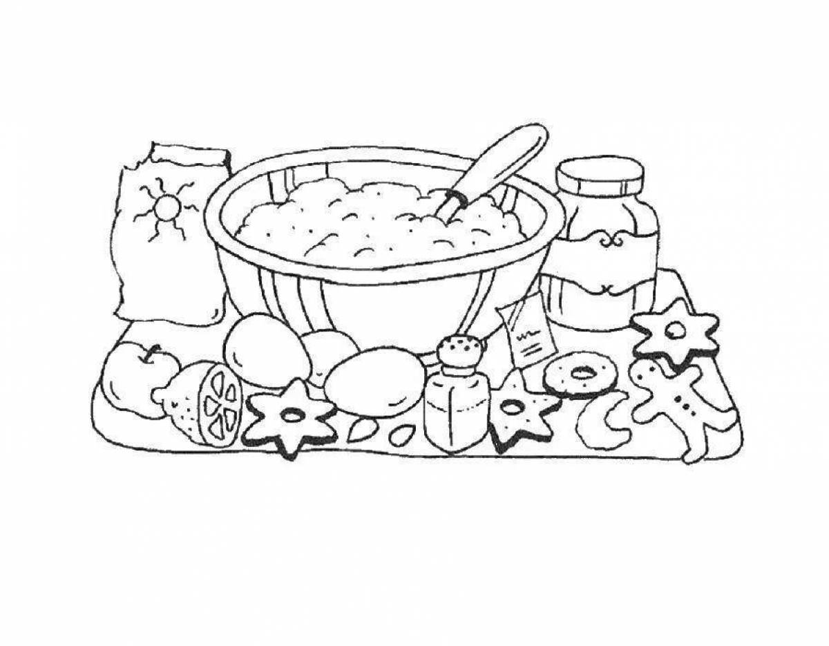 Terrific tasty and point coloring page