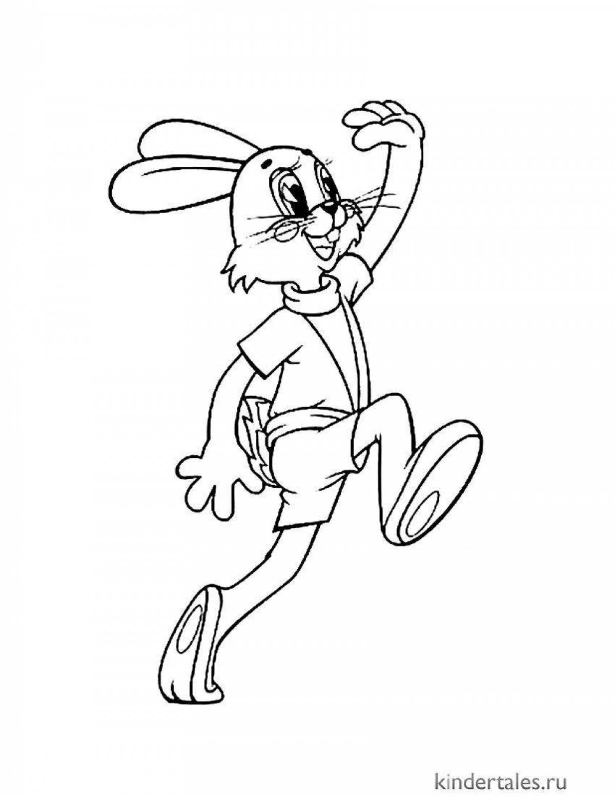 Rampant Bunny Coloring Page