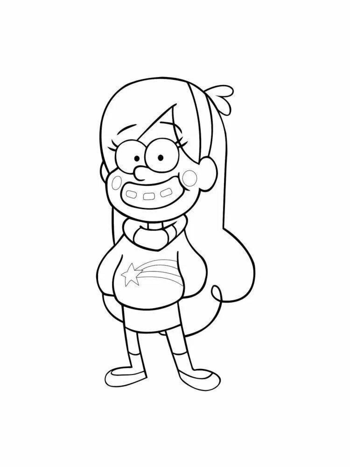 Violent coloring gravity falls everything