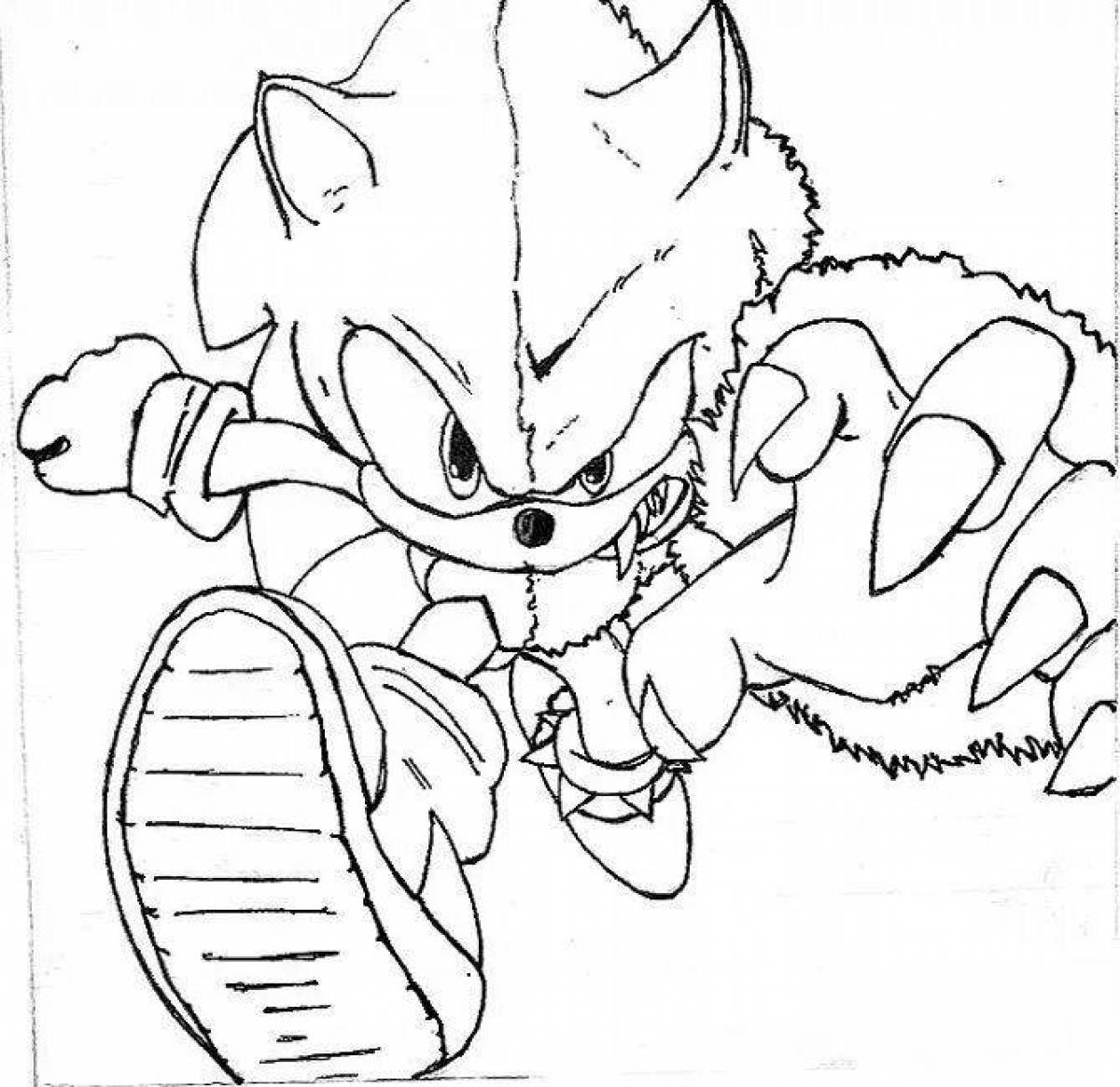 Sonic fun coloring book