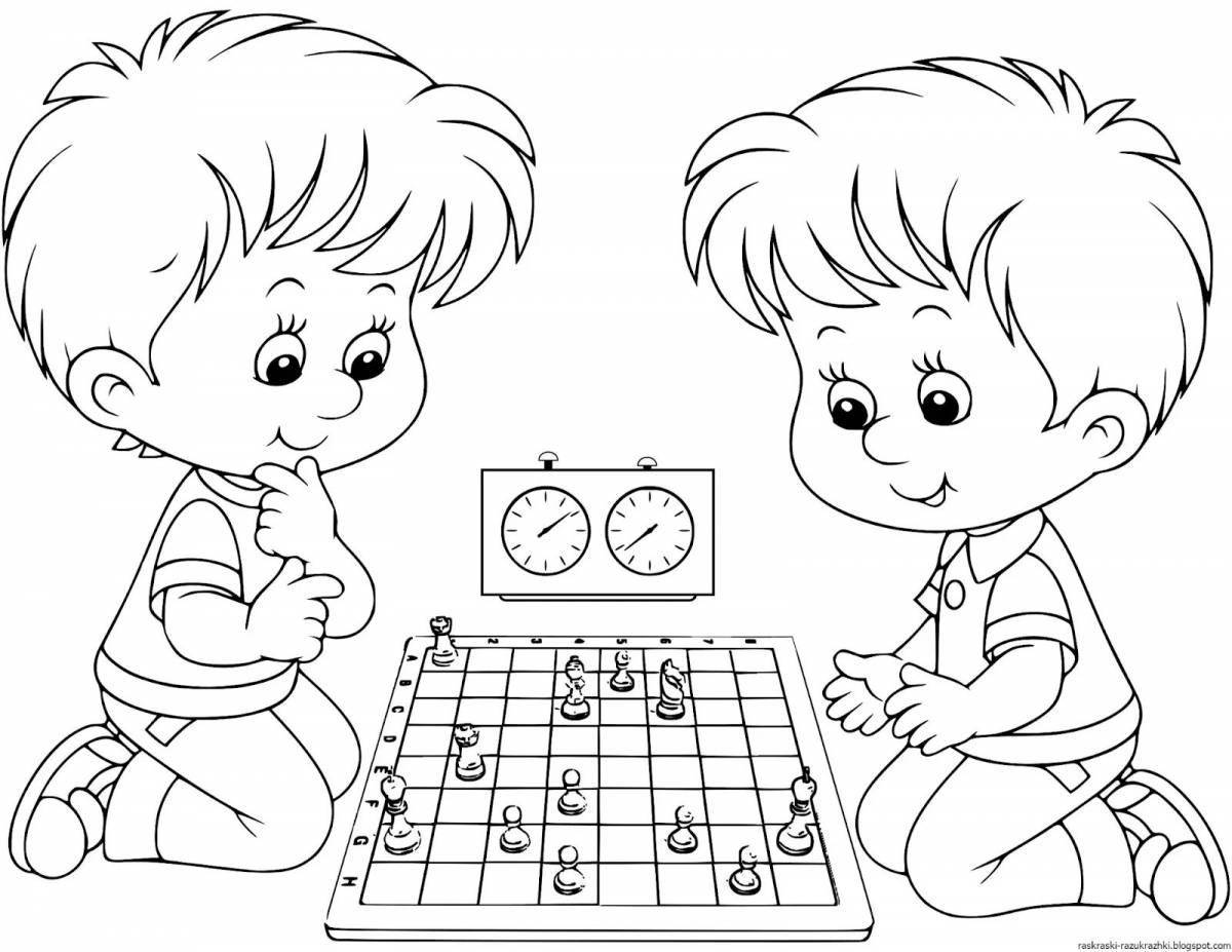 Яркая раскраска playing ru для детей 6-7 лет