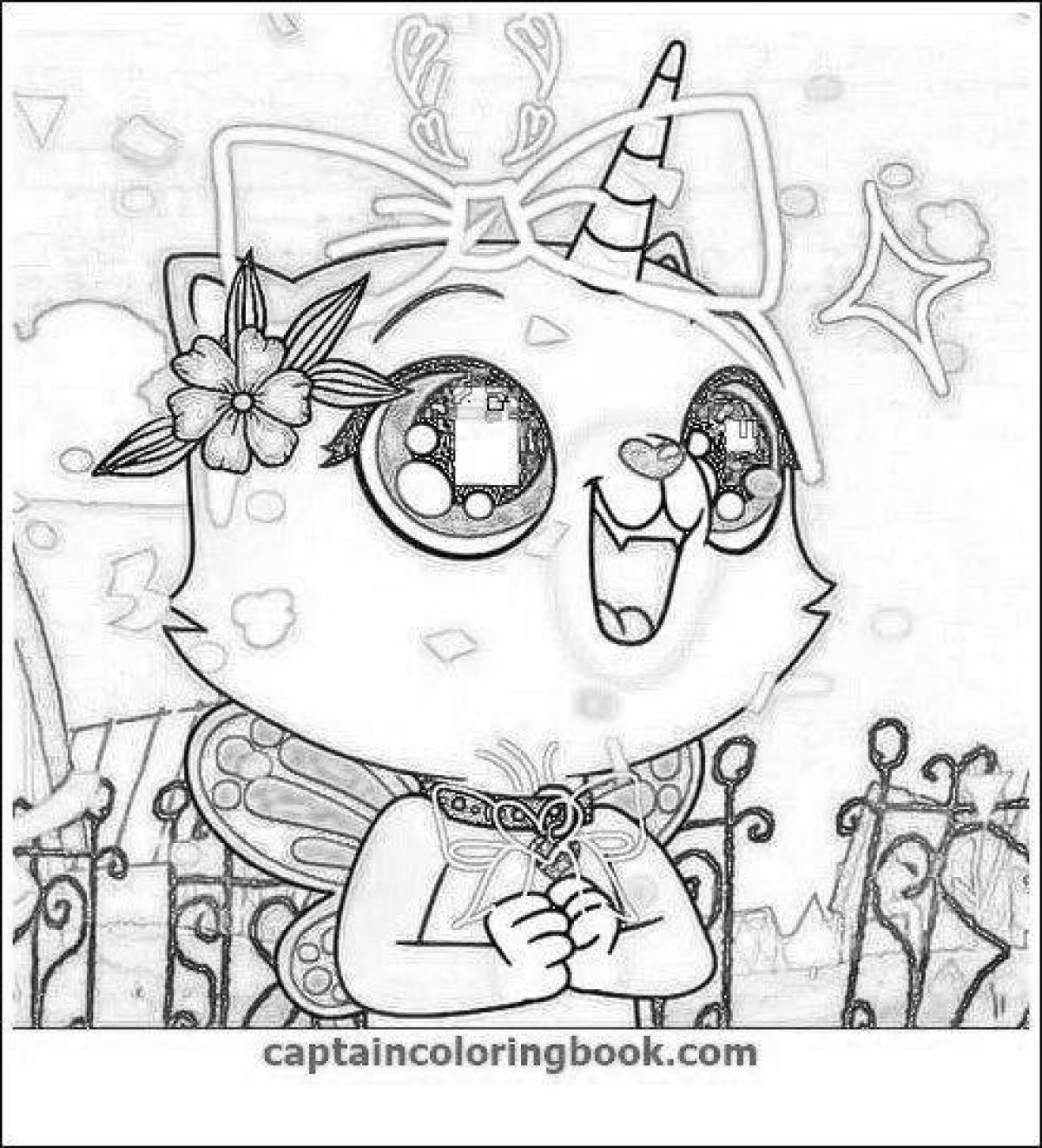 Tempting Rainbow Butterfly Coloring Page