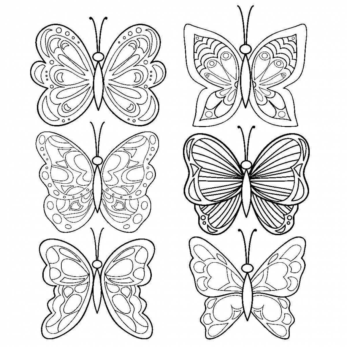 Lots of shiny butterflies on one sheet