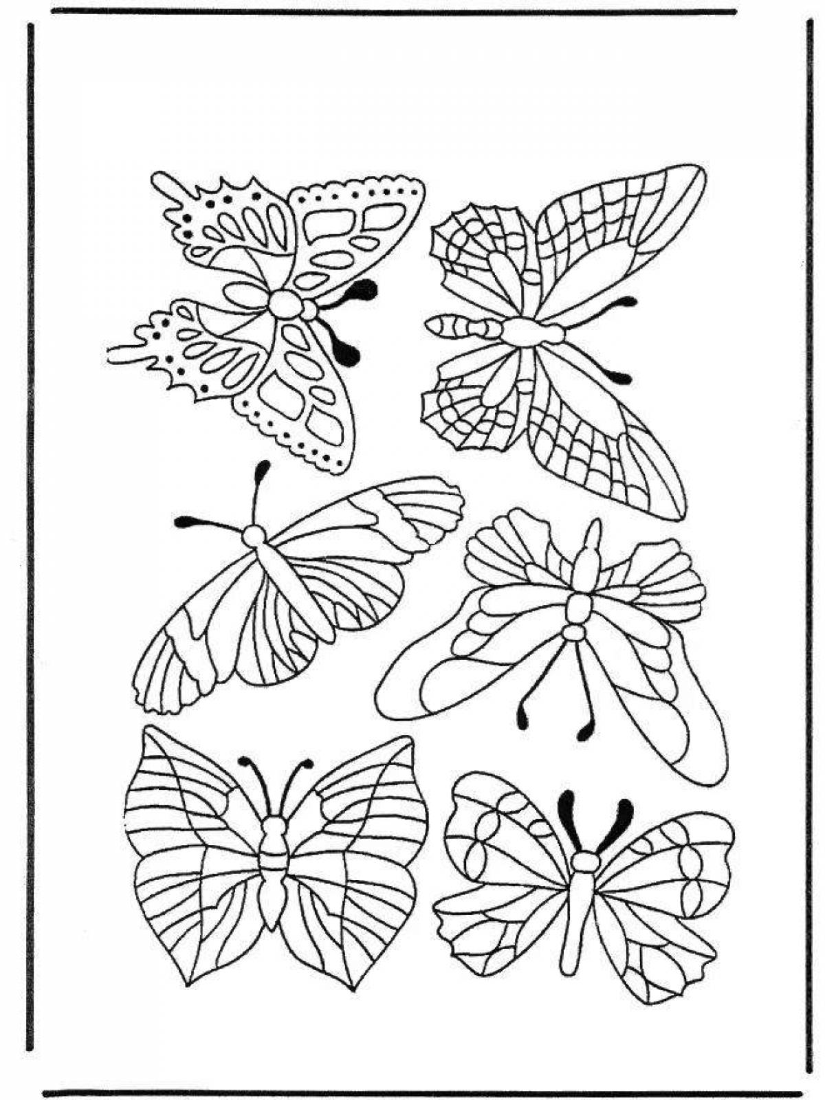 Ослепительное множество бабочек на одном листе