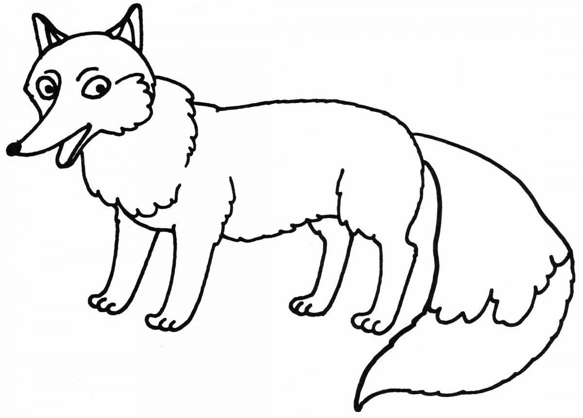 Tulka's playful coloring page
