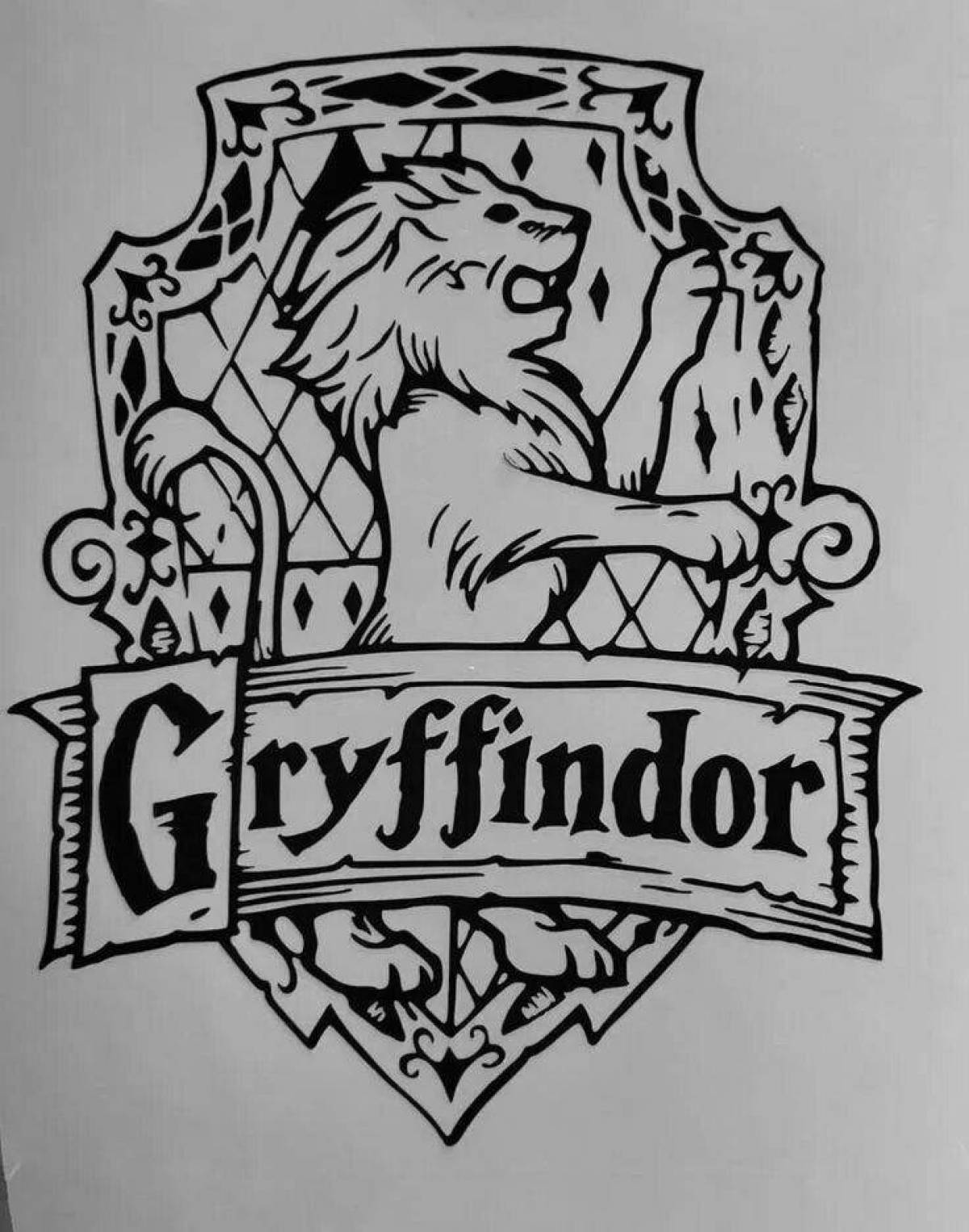 Great coloring gryffindor