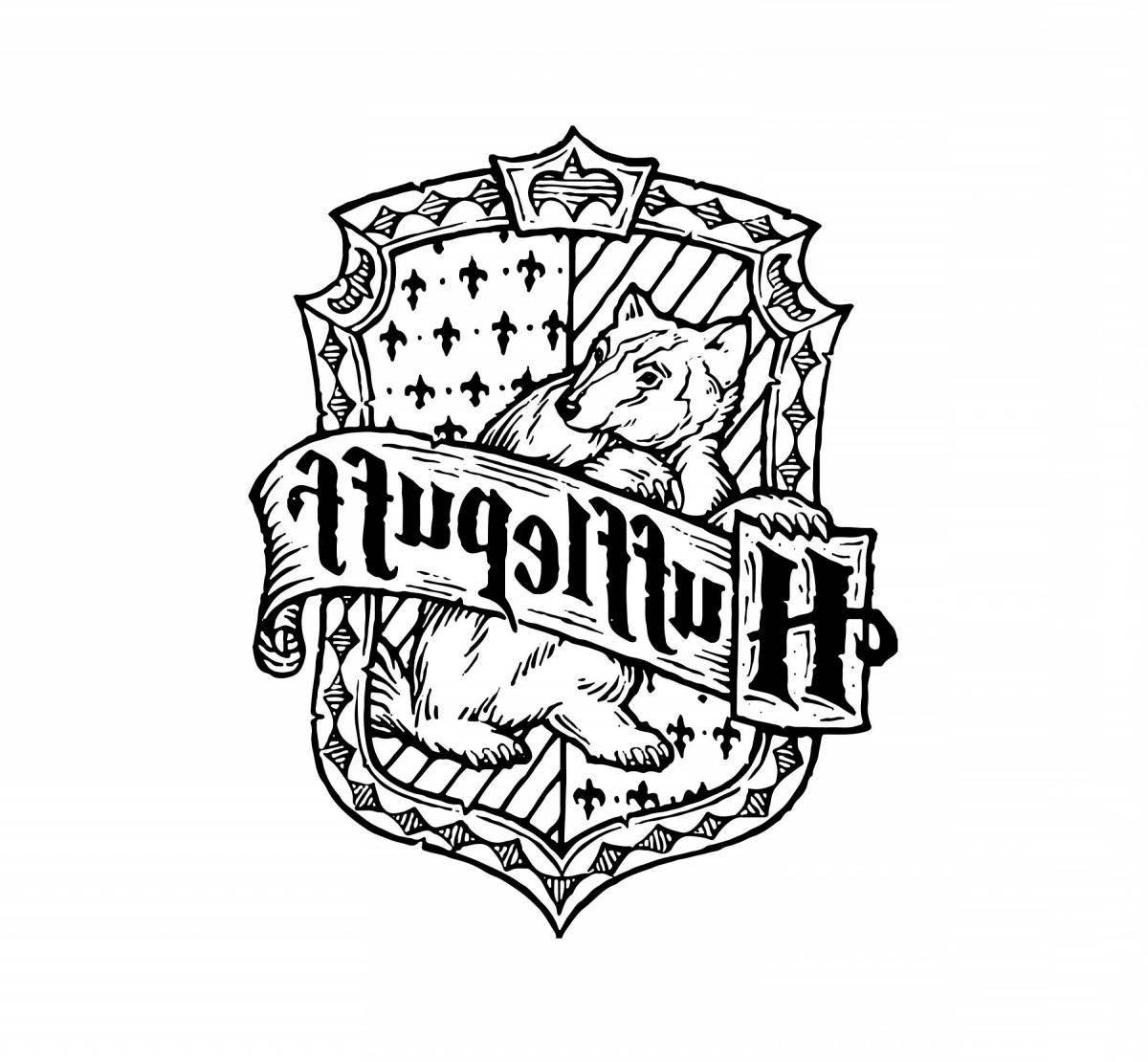 Flawless Gryffindor coloring page