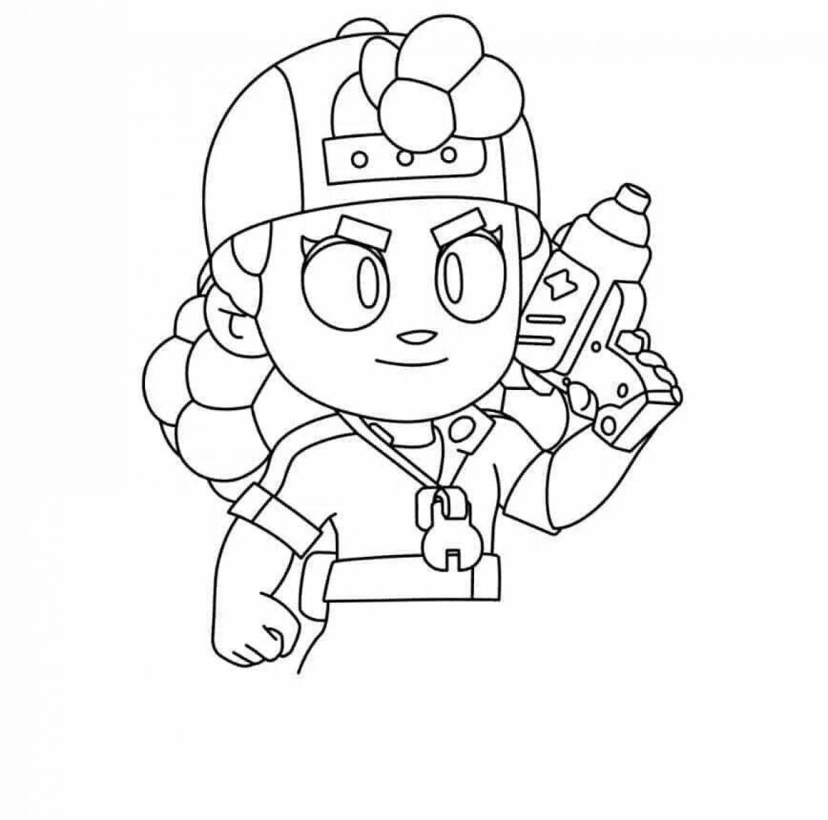 Bold squick coloring page