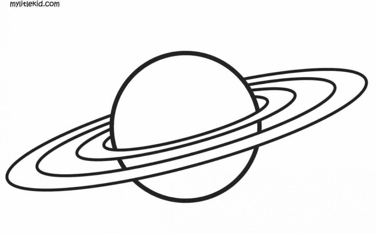 Царственная раскраска сатурн