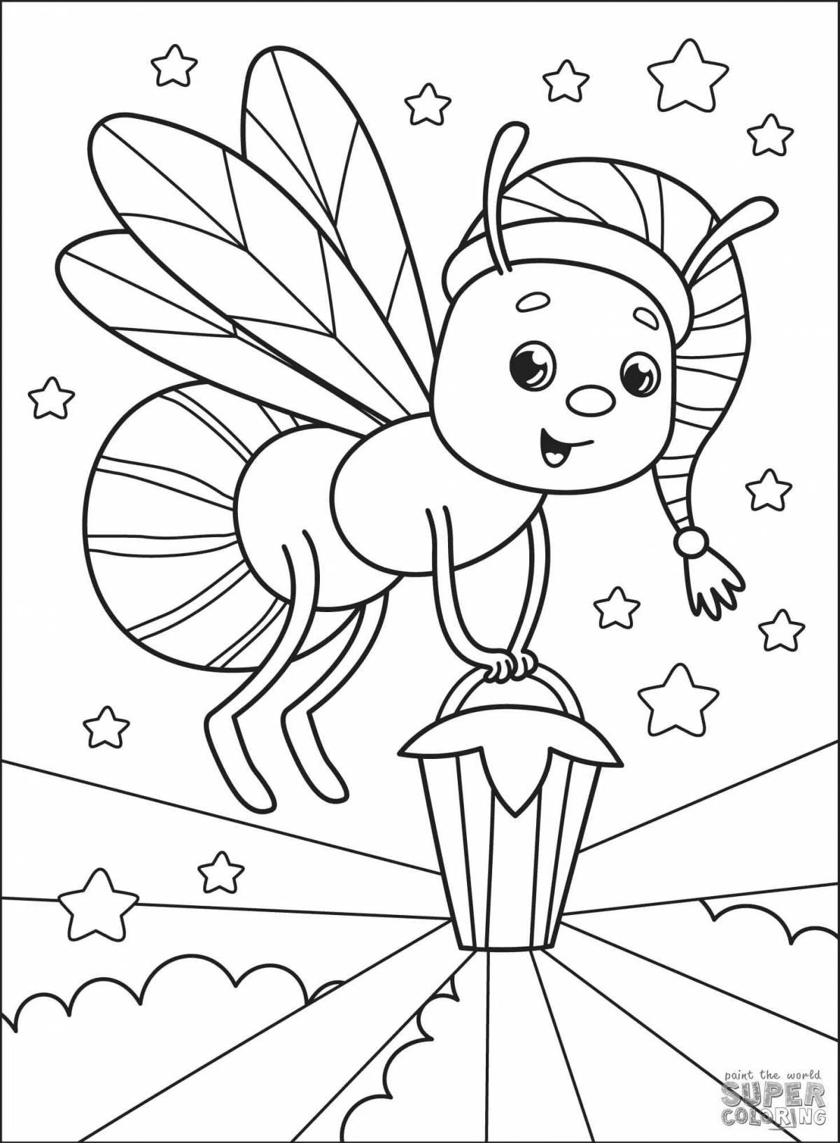 Wonderful firefly coloring book