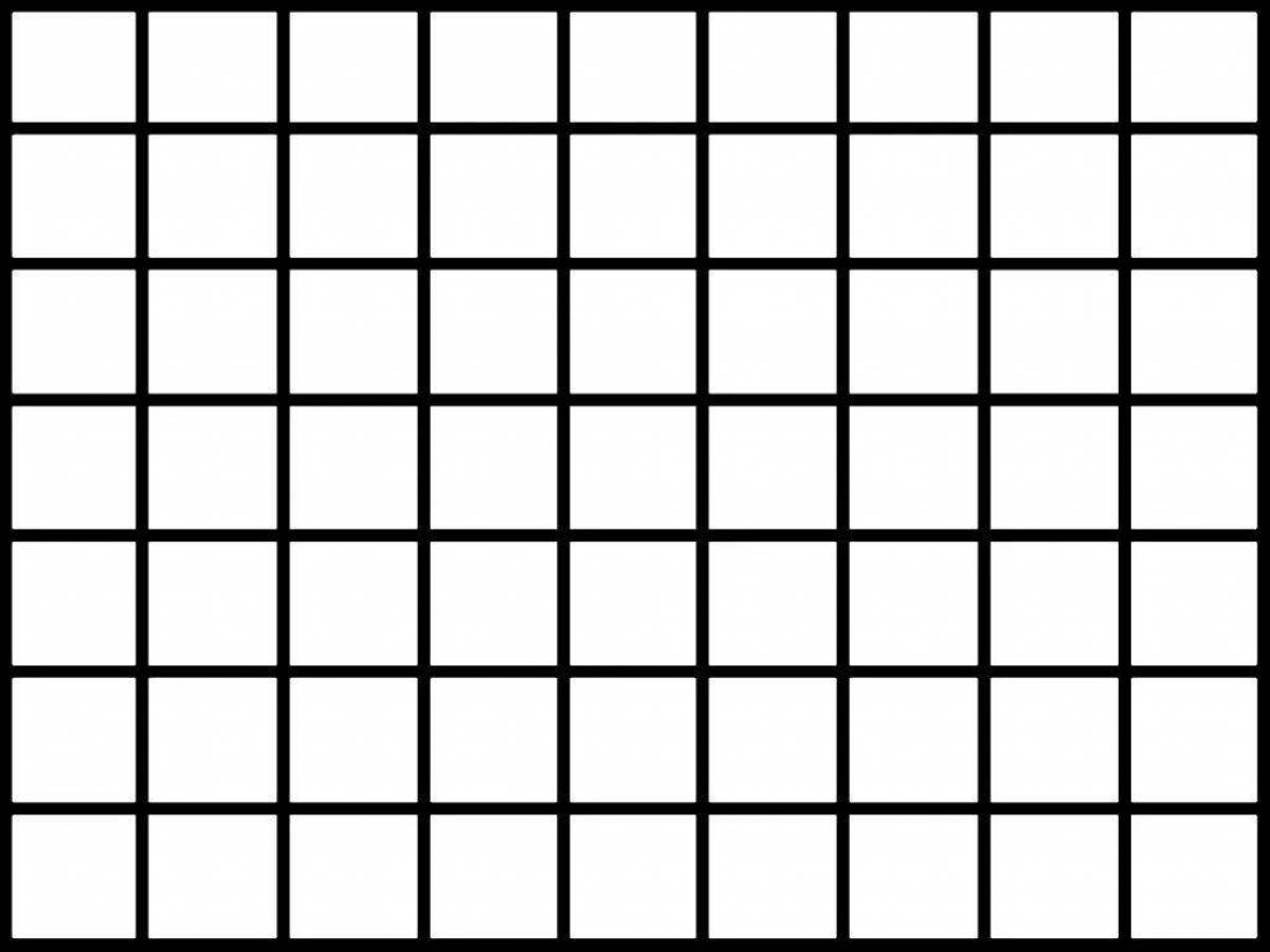 Live squares coloring page
