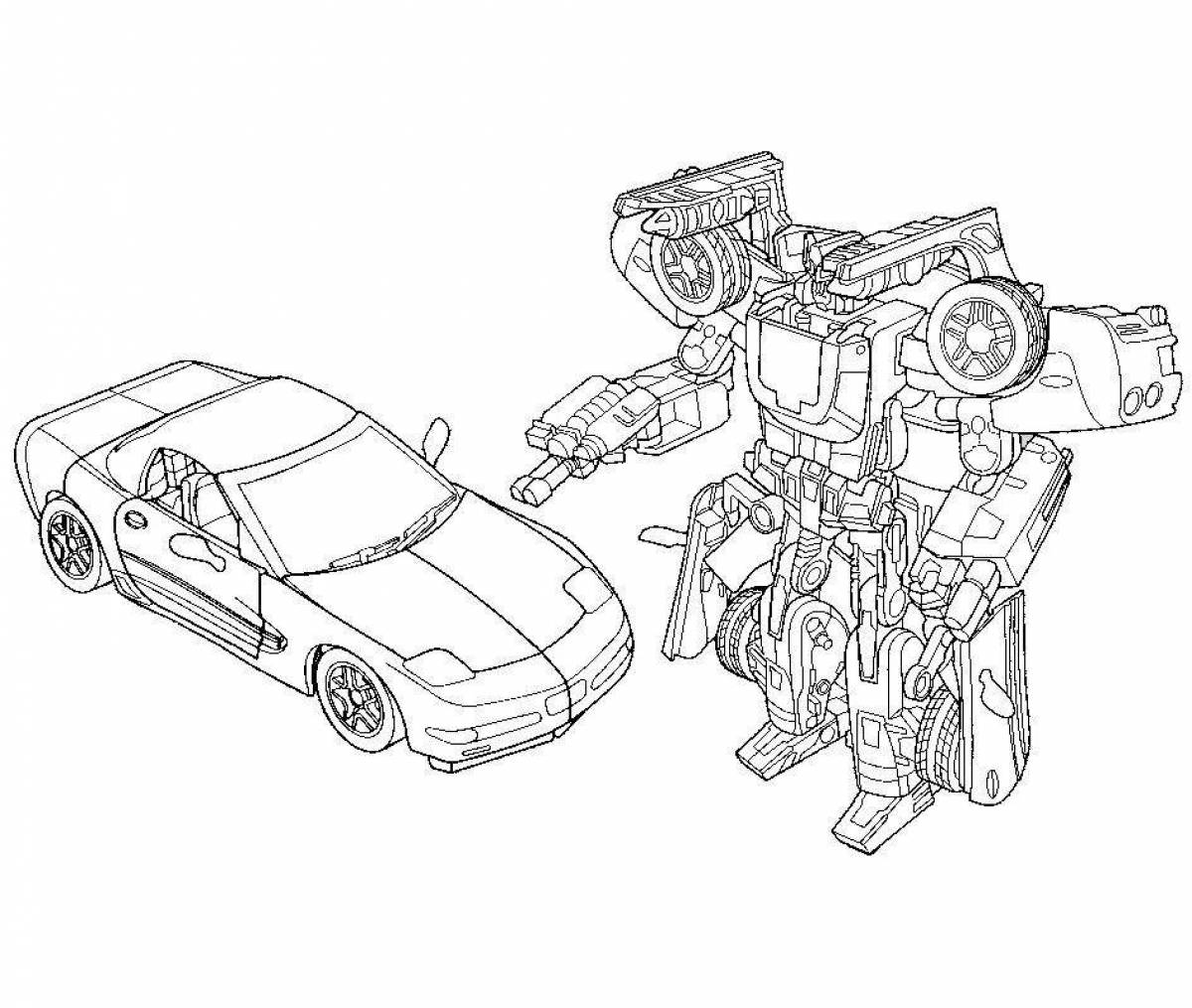Lovely carbot coloring page