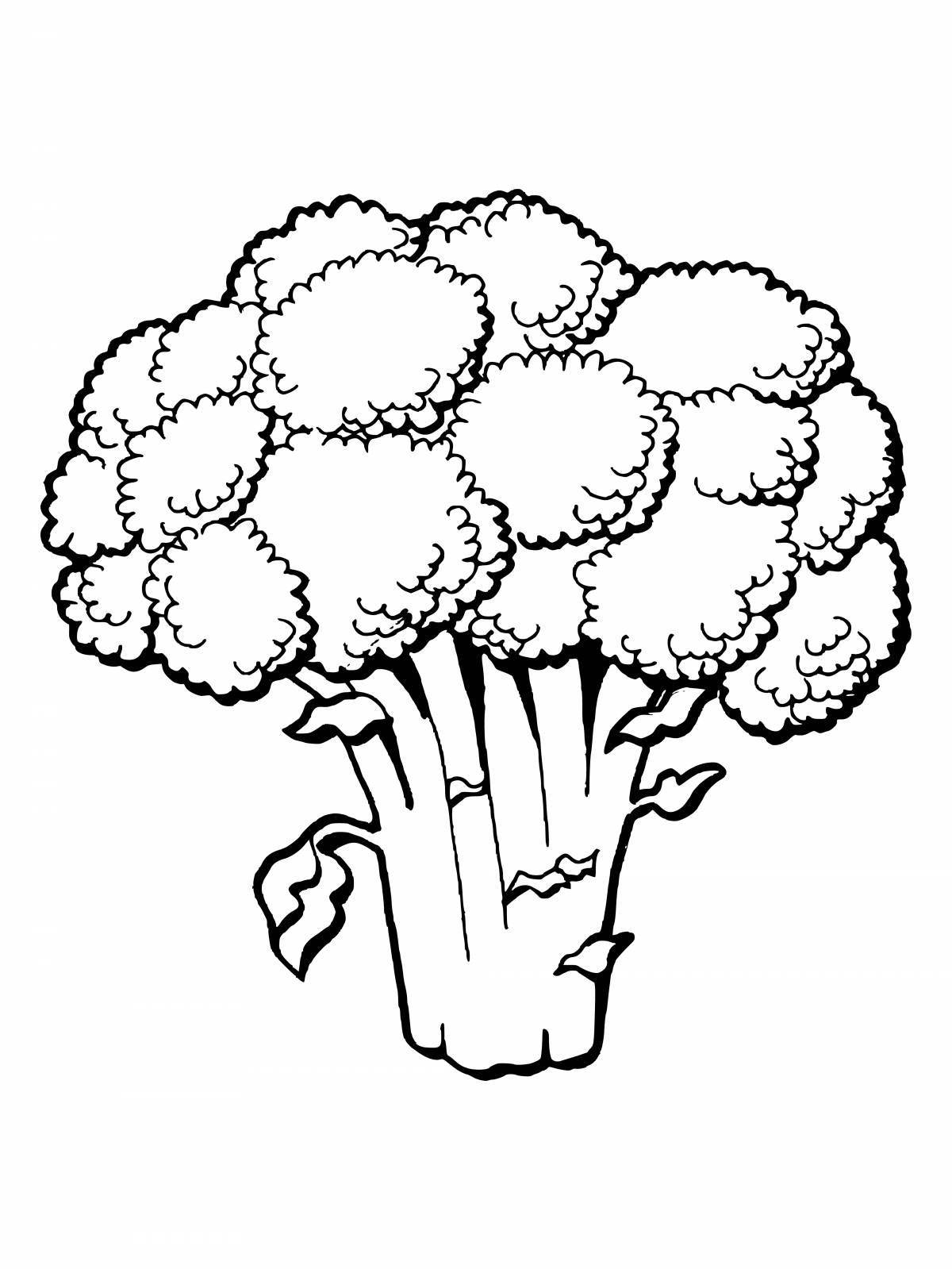 Creative broccoli coloring