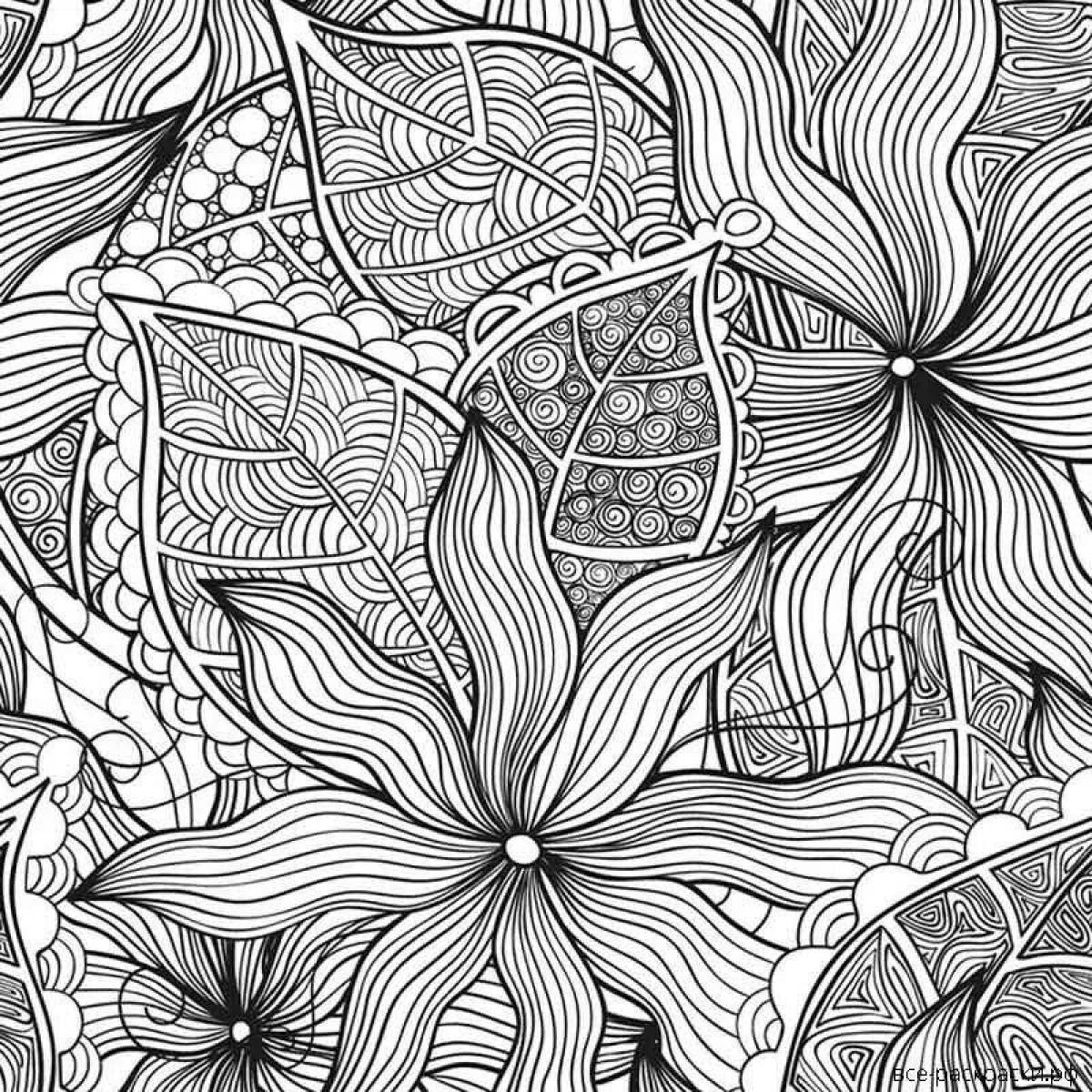 Exciting coloring book, long page