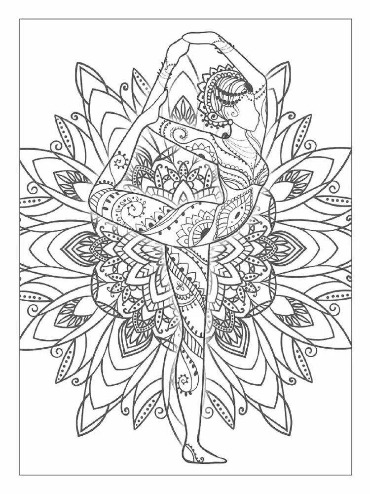 Coloring book for meditation