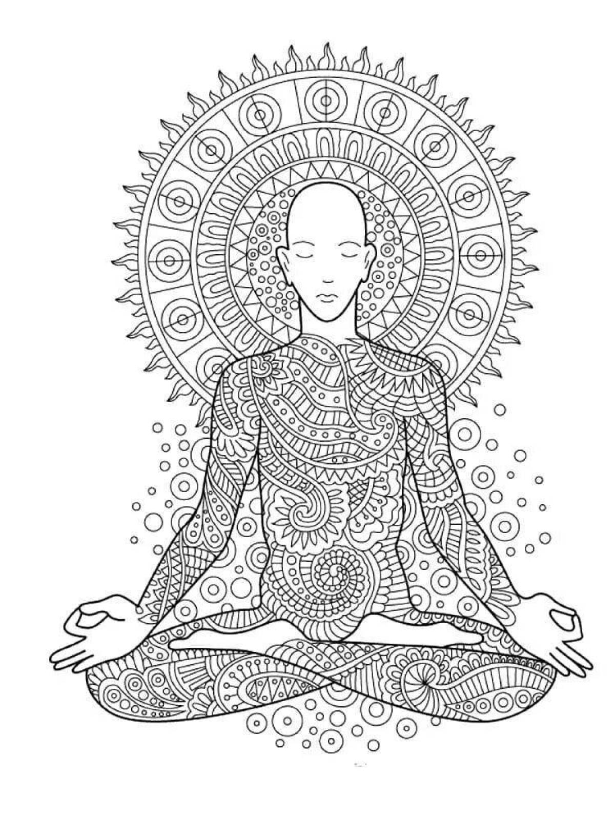 Soul coloring for meditation