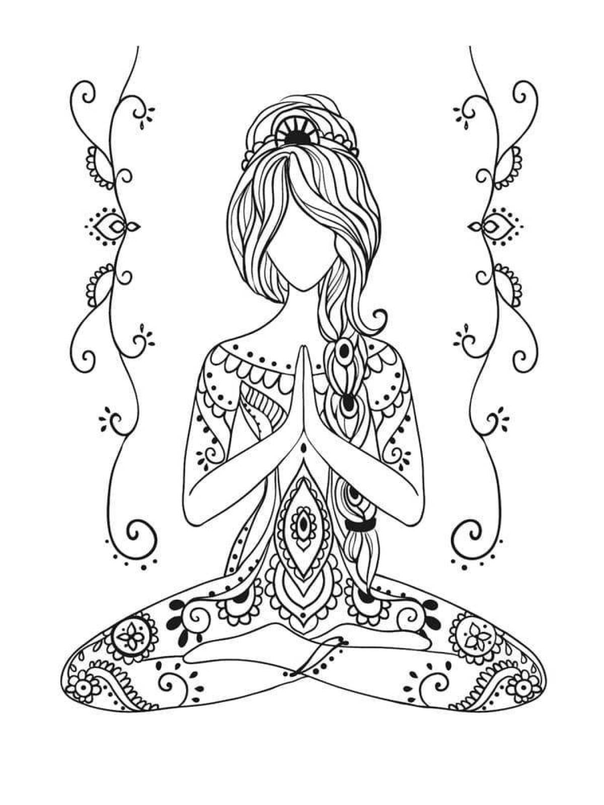 Compassionate meditation coloring book