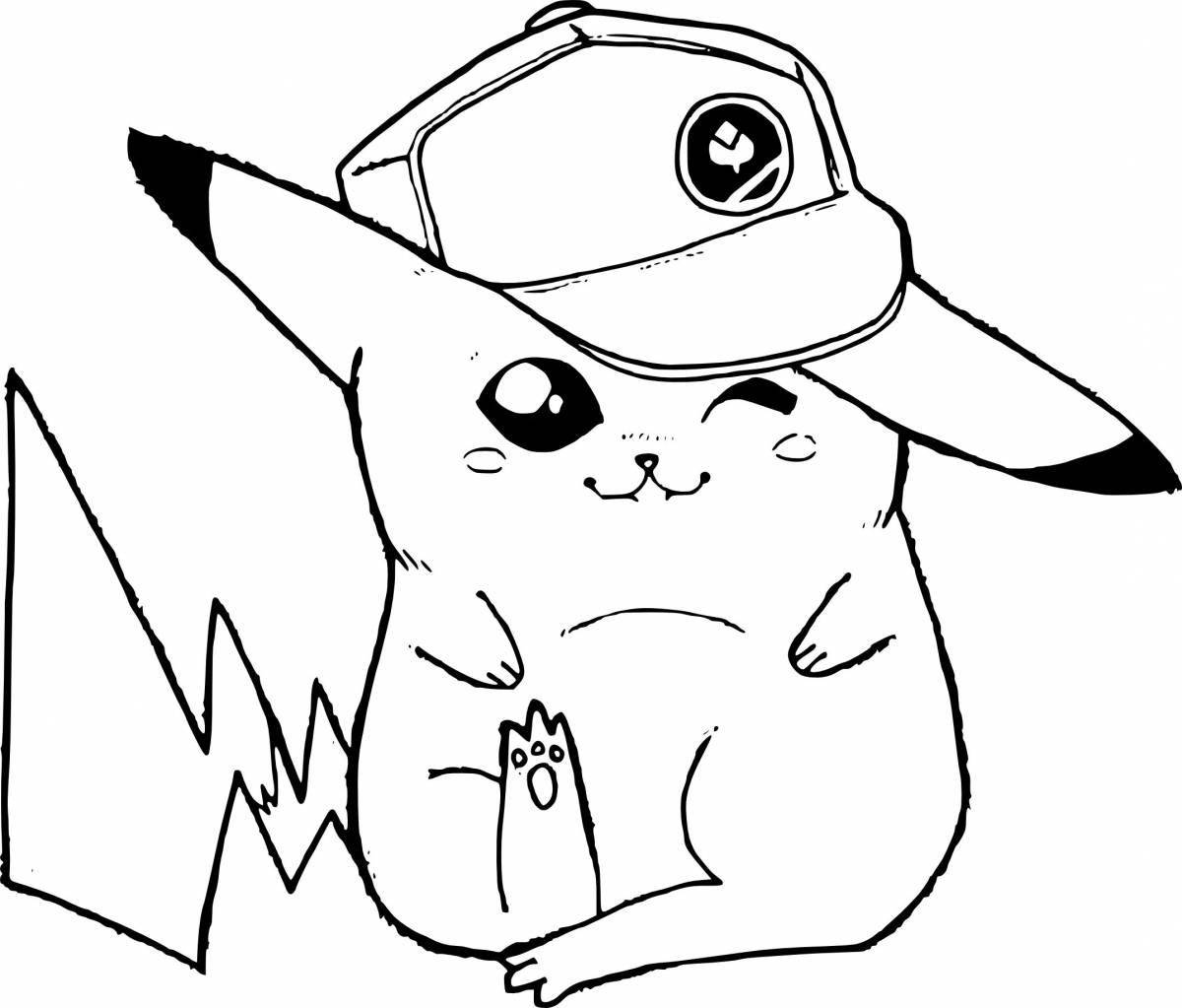 Funny pikachu coloring book