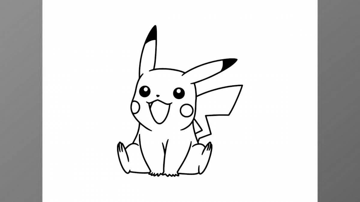 Fun coloring pikachu